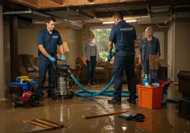 Basement Water Extraction and Removal Techniques process in Pink, OK